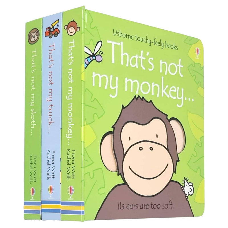 Thats not my Series 3 Books Collection Set By Fiona Watt (Monkey, Truck, Sloth) - The Book Bundle