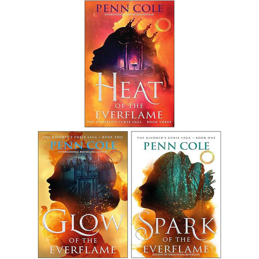 The Kindred's Curse Saga 3 Books Collection Set By Penn Cole (Glow of the Everflame, Spark of the Everflame, Heat of the Everflame) - The Book Bundle