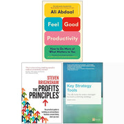 Cornerstone Press key strategy tools and productivity books by Ali Abdaal, Steven Briginshaw, and Vaughan Evans in a set.