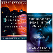 Sean Carroll The Biggest Ideas in the Universe Collection 2 Books Set (Space, Time and Motion & Quanta and Fields) - The Book Bundle