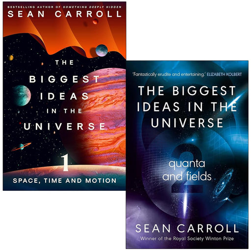 Sean Carroll The Biggest Ideas in the Universe Collection 2 Books Set (Space, Time and Motion & Quanta and Fields) - The Book Bundle