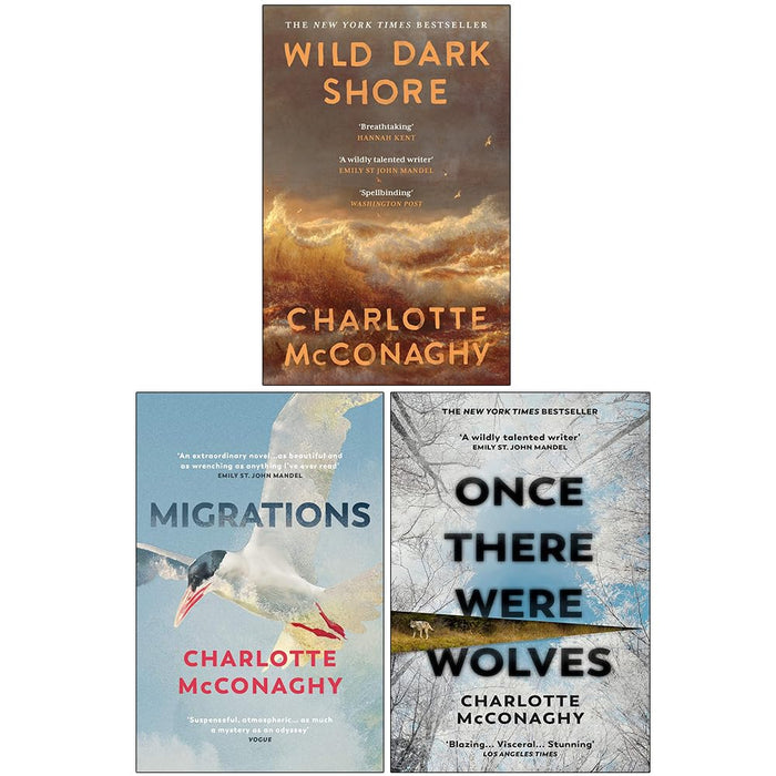 Charlotte McConaghy Collection 3 Books Set(Wild Dark Shore ,Migrations &  Once There Were Wolves ) - The Book Bundle