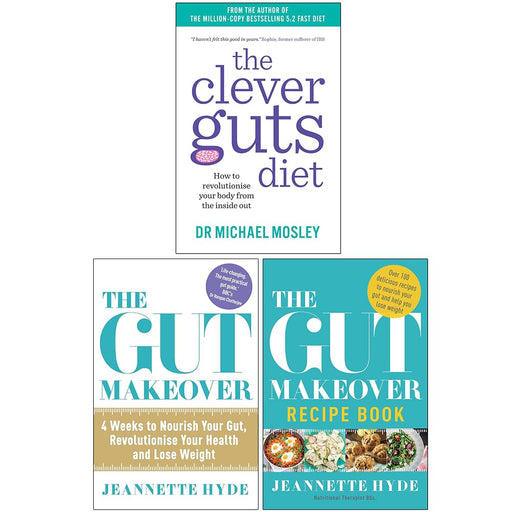 The Clever Guts Diet, The Gut Makeover Recipe Book and The Gut Makeover 3 Books Bundle Collection - The Book Bundle