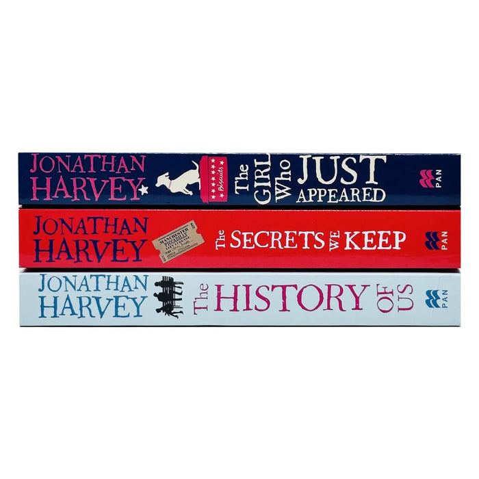 Jonathan Harvey 3 Books Collection Set (The Girl Who Just Appeared, The Secrets We Keep and The History of Us) - The Book Bundle
