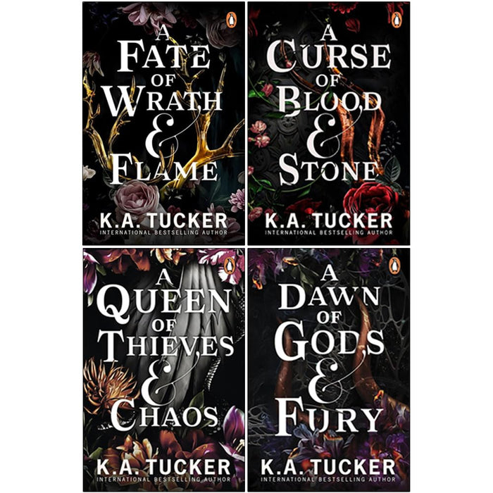 Fate & Flame Series Collection 4 Books Set By K.A. Tucker (A Fate of Wrath and Flame, A Curse of Blood and Stone & More)
