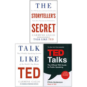 The Storyteller's Secret [Hardcover], Talk Like TED, TED Talks 3 Books Collection Set - The Book Bundle