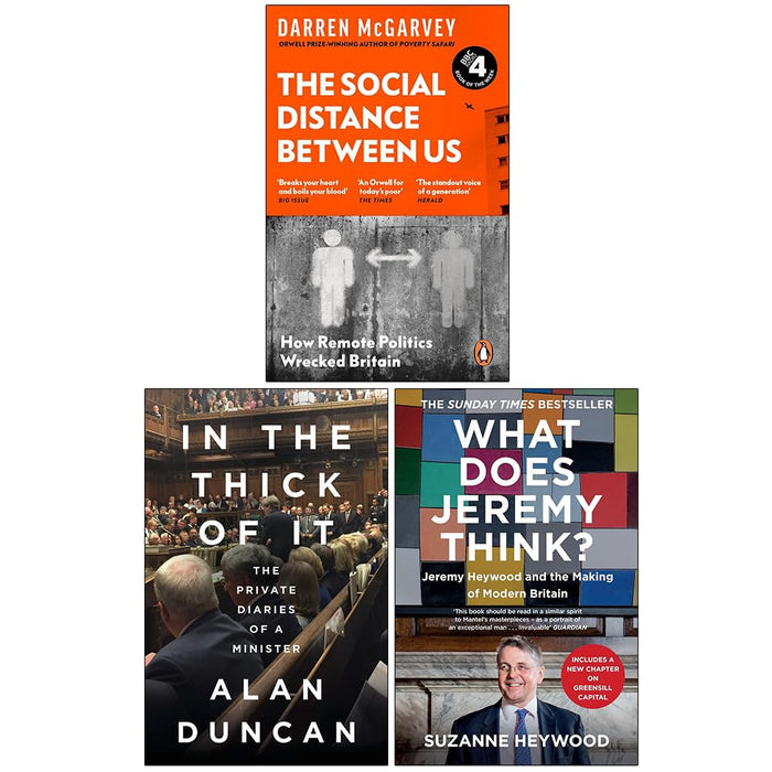 The Social Distance Between Us, In the Thick of It, What Does Jeremy Think 3 Books Collection Set - The Book Bundle
