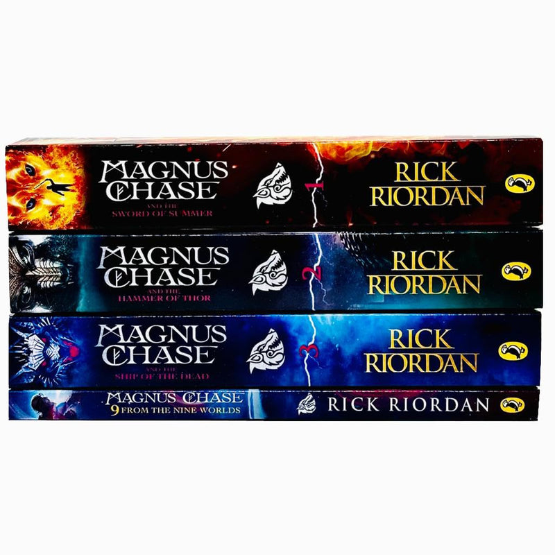 Magnus Chase and the Gods of Asgard 4 Books Collection Set By Rick Riordan (The Sword of Summer) - The Book Bundle
