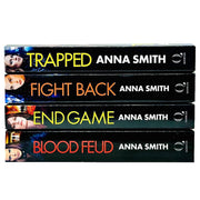 Kerry Casey Series Collection 1-4 Books Set By Anna Smith (Trapped, Fight Back, End Game, Blood Feud) - The Book Bundle