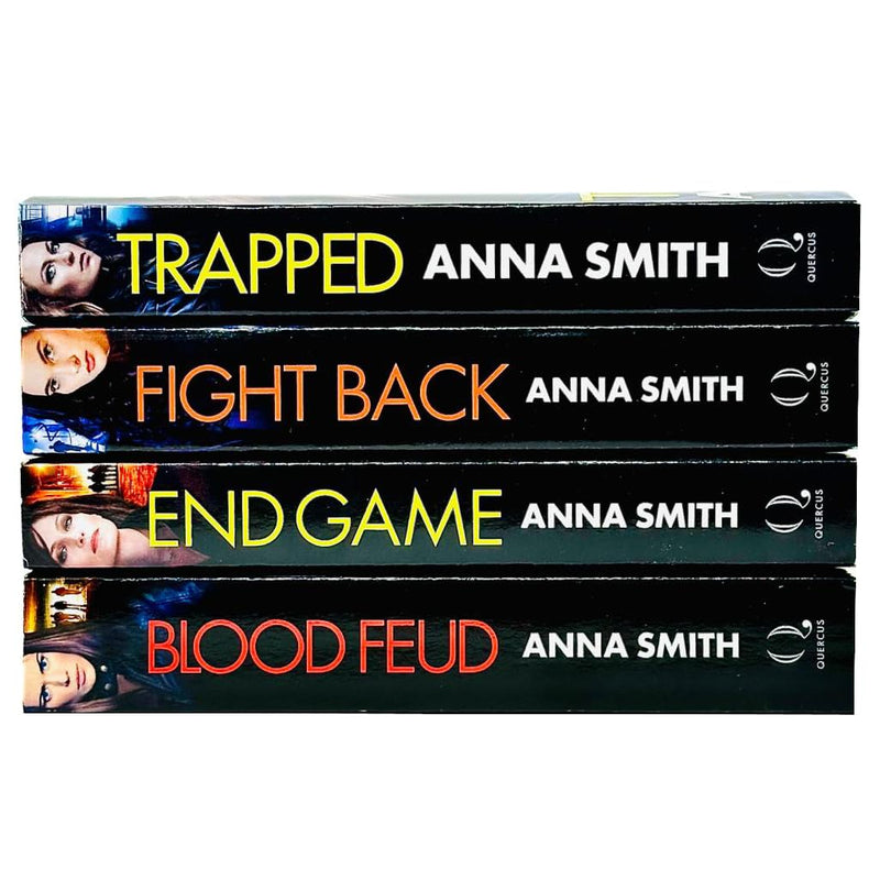 Kerry Casey Series Collection 1-4 Books Set By Anna Smith (Trapped, Fight Back, End Game, Blood Feud) - The Book Bundle