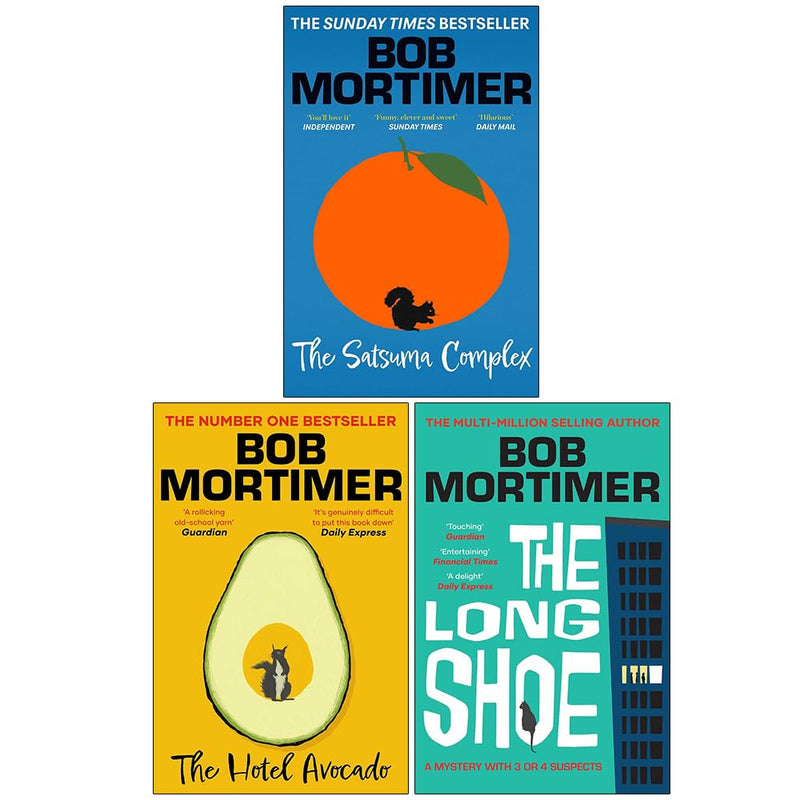 The Satsuma Complex, The Hotel Avocado & The Long Shoe 3 Books Collection Set by Bob Mortimer - Fiction - Paperback