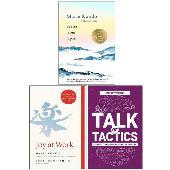 Joy at Work Organizing Your Professional Life, Letter From Japan & Talk of Tactics 3 Books Collection Set