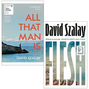 Vintage paperback set of "All That Man Is" and related reads by David Szalay, UK edition, featuring classic fiction covers.