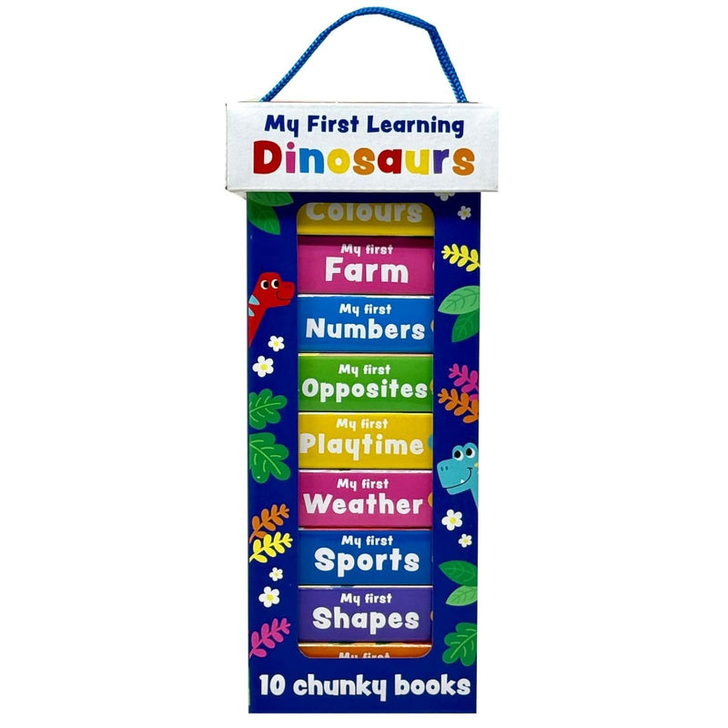 My First Dinosaur Learning Library – 10 Chunky Mini Board Books for Babies & Toddlers by Sandcastle Books - The Book Bundle