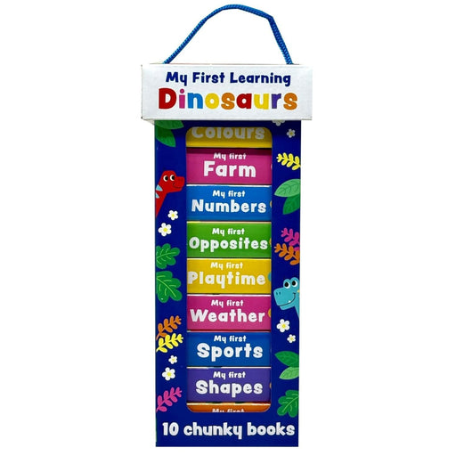 My First Dinosaur Learning Library – 10 Chunky Mini Board Books for Babies & Toddlers by Sandcastle Books - The Book Bundle