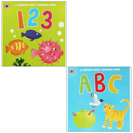 Ladybird Early Learning Collection 2 Books Set (123 & ABC) - The Book Bundle