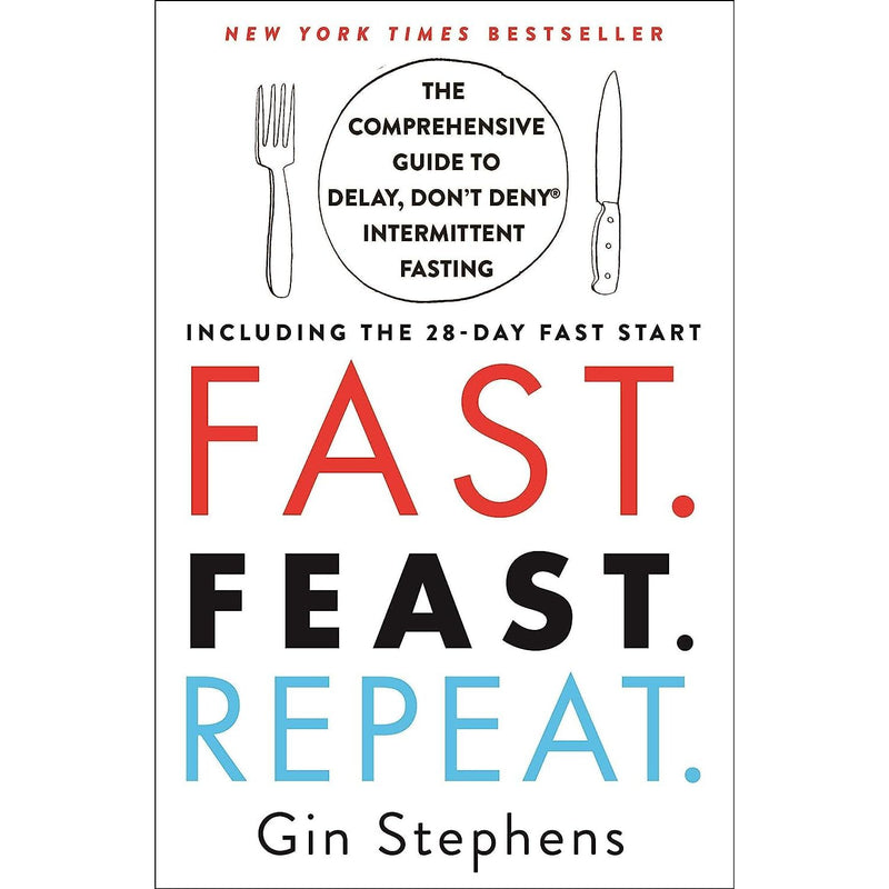 Gin Stephens Collection 2 books set including 28-Day FAST Start and Fast Feast Repeat by Griffin Ltd, featuring book covers.