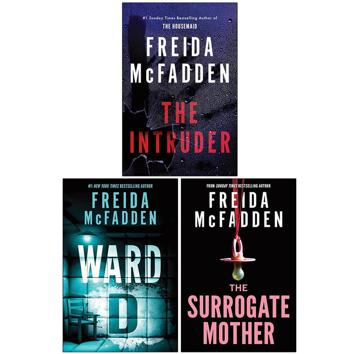 Freida McFadden 3 Books Collection Set (The Intruder, Ward D & The Surrogate Mother) - The Book Bundle