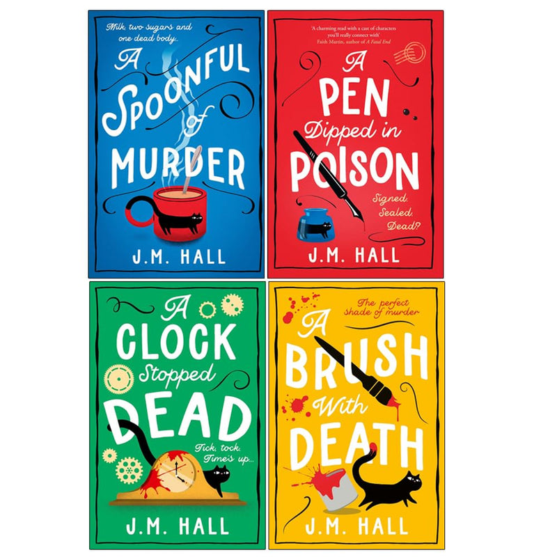The Retired Teacher Mysteries Series 4 Books Collection Set by J. M. Hall - Fiction - Paperback