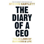 Paperback of The Diary of a CEO by Steven Bartlett, featuring cover art with the book's title and author's name.