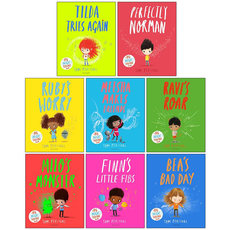 Big Bright Feelings 8 Books Collection Set by Tom Percival - Fiction - Paperback