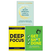 Seven Spiritual Laws Of Succes HB,Deepak Chopra,Get Sh*t Done 3 Books Collection Set - The Book Bundle