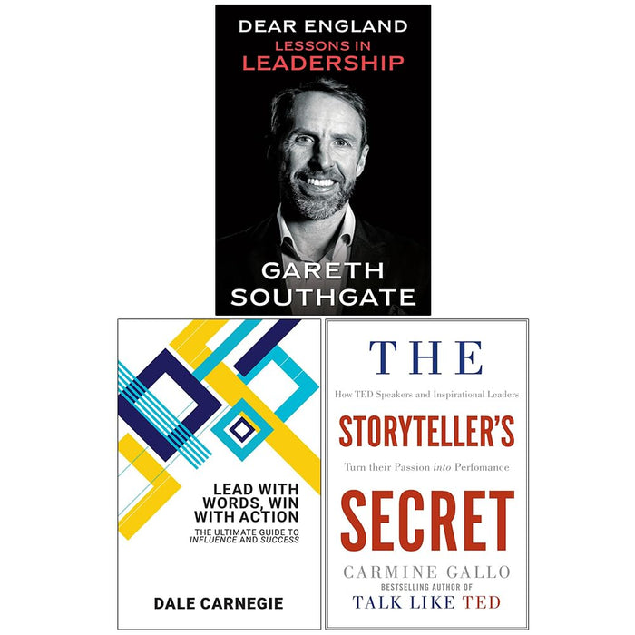 The Storyteller's Secret, Dear England Lessons in Leadership(HB) & Lead With Words Win With Action 3 Books Collection Set - The Book Bundle