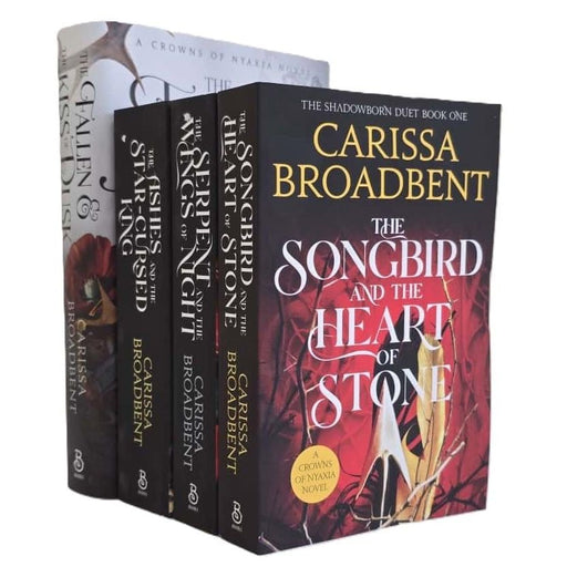 Crowns of Nyaxia Series By Carissa Broadbent 4 Books Set (The Fallen and the Kiss of Dusk (HB), Serpent and the Wings of Night) - The Book Bundle