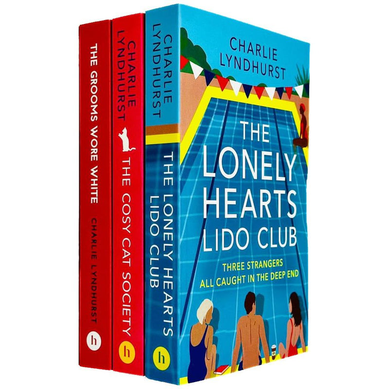 Charlie Lyndhurst Collection 3 Books Set including The Lonely Hearts from Canelo Hera Ltd, featuring book covers and titles.