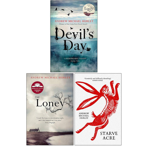 Andrew Michael Hurley Collection 3 Books Set (Devil's Day, The Loney, Starve Acre) - The Book Bundle