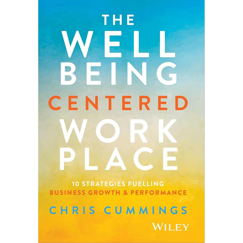 Set of three books by Chris Cummings on workplace wellbeing, managing start-ups, and inner secrets, in mixed formats.