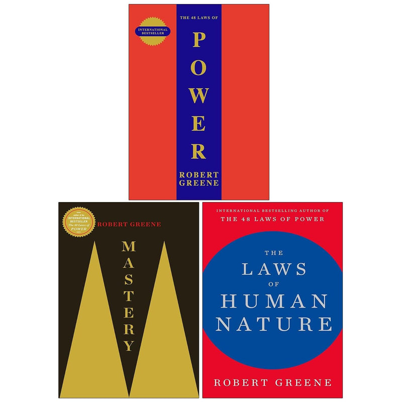 The 48 Laws Of Power & Mastery & The Laws Of Human Nature 3 Books Collection Set by R. Greene - Non Fiction - Paperback