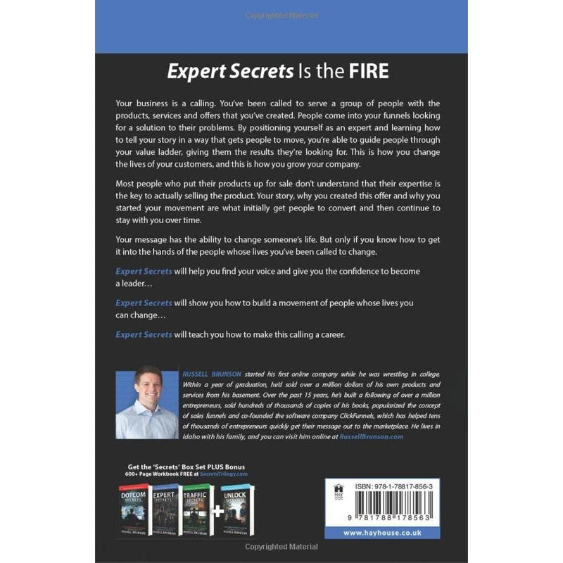 Expert Secrets by Russell Brunson Paperback - The Book Bundle