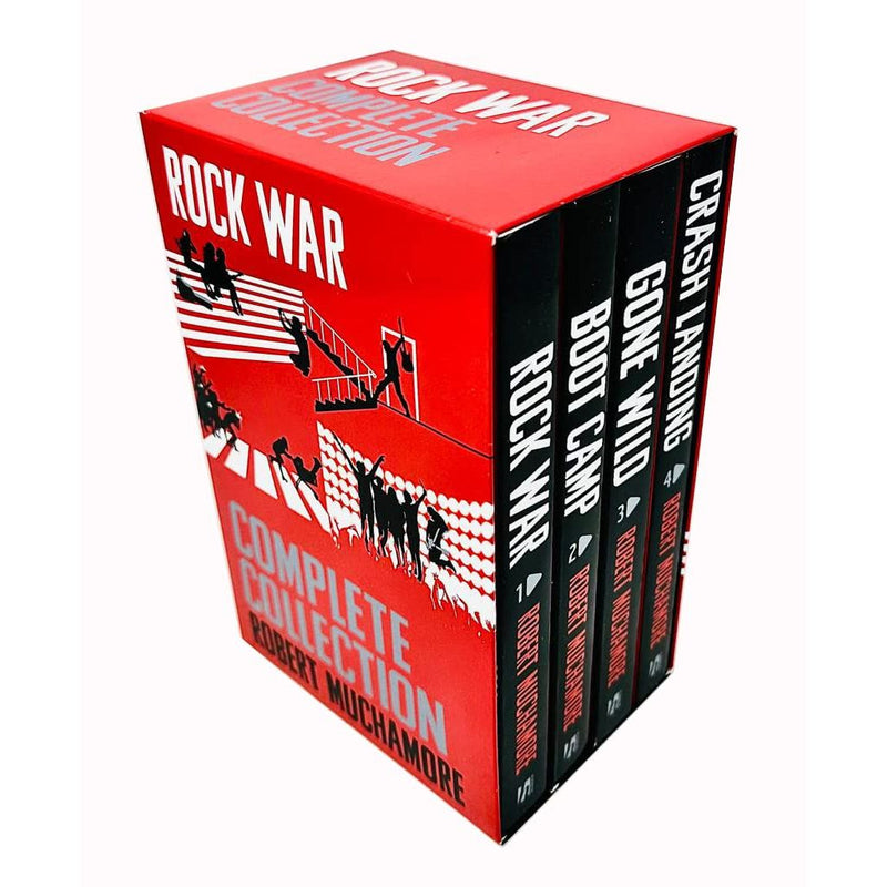 Rock War Complete Collection 1-4 Books Box Set By Robert Muchamore (Rock War, Boot Camp, Gone Wild & Crash Landing) - The Book Bundle