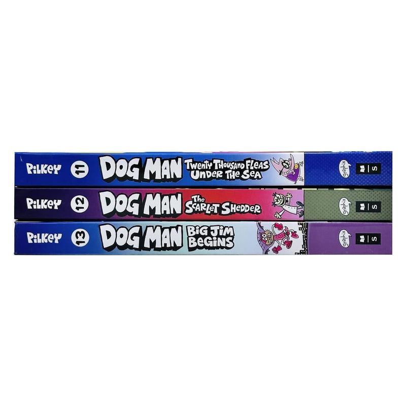 Dog Man Series Collection 3 Books Set by Dav Pilkey (Books 11-13) Hardcover - The Book Bundle