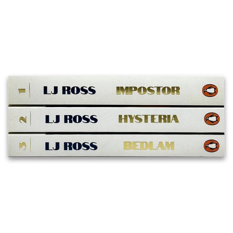 Alexander Gregory Thrillers 3 Books Collection Set By LJ Ross(Impostor,Hysteria & Bedlam)