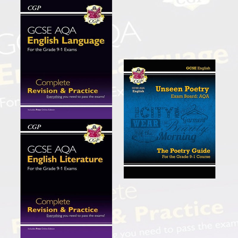 GSCE English 9-1 Collection 3 books set by The Book Bundle, revision guides for non-fiction exam preparation.
