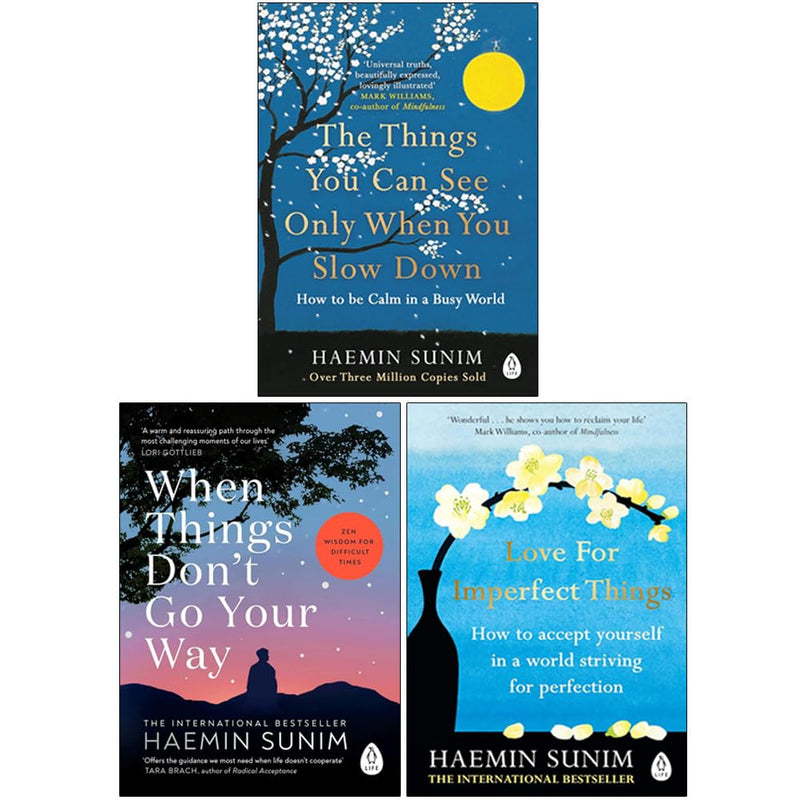 Haemin Sunim Collection 3 Books Set (The Things You Can See Only When You Slow Down)