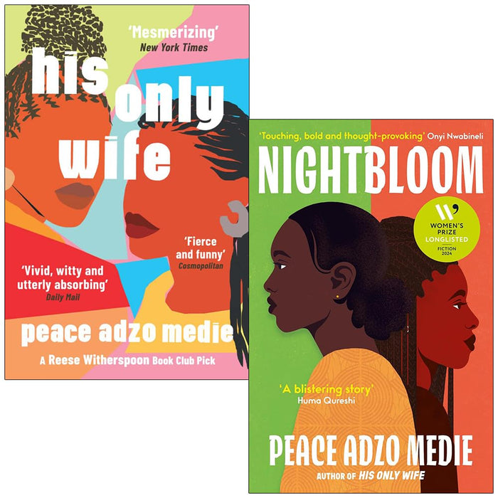 Peace Adzo Medie 2 Books Collection Set (His Only Wife & Nightbloom) - The Book Bundle