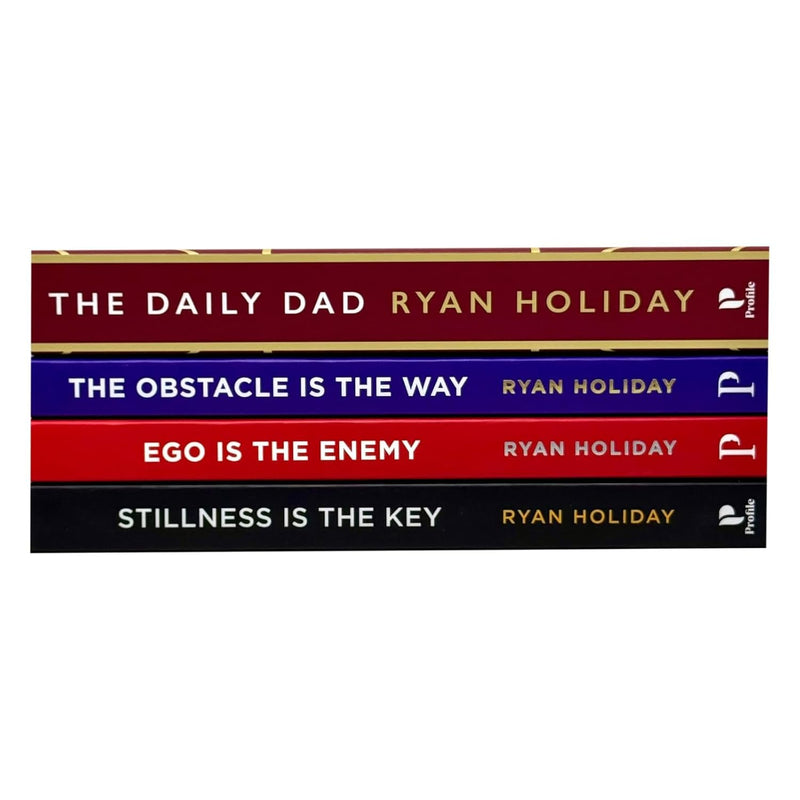 The Daily Dad, Obstacle Is The Way, Ego is the Enemy, Stillness is the Key 4 Books Collection Set By Ryan Holiday- Non Fiction