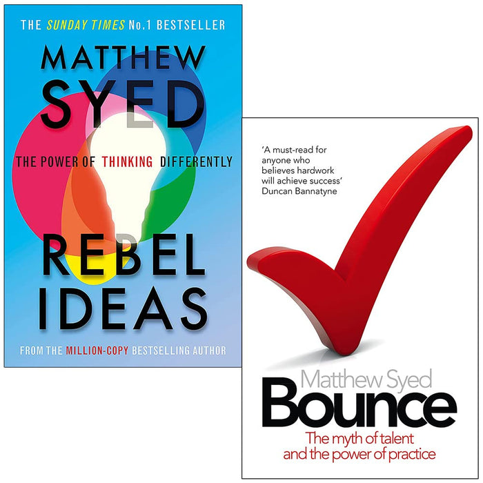 Rebel Ideas & Bounce By Matthew Syed 2 Books Collection Set - The Book Bundle
