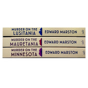 Edward Marston 3-book fiction set including Murder on the Minnesota, The Mauretania, and The Lusitania paperbacks by Allison & Busby