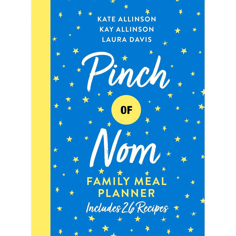 Bluebird Ltd hardcover set of Pinch Of Nom air fryer and food planner books by Kate and Kay Allinson with Laura Davis, featuring colorful covers.