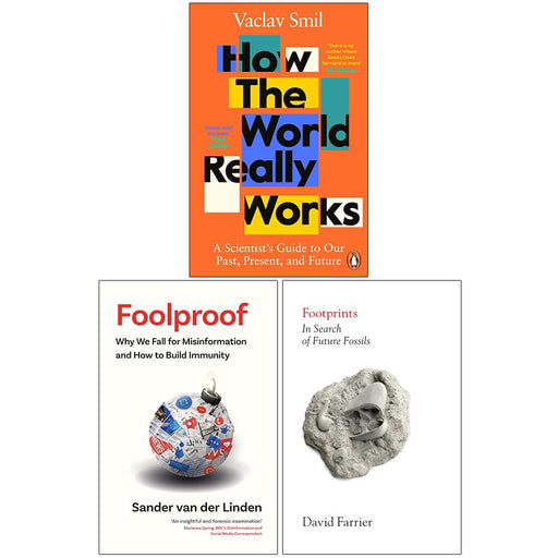 How the World Really Works, [Hardcover] Foolproof & [Hardcover] Footprints 3 Books Collection Set - The Book Bundle