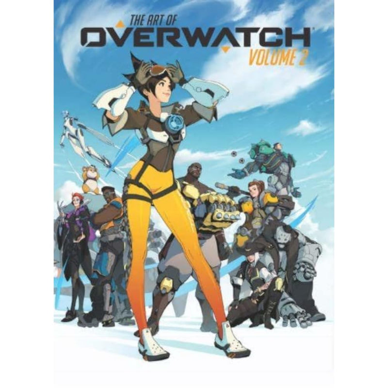 Cover of "The Art of Overwatch, Volume 2" art book by Titan Books, featuring vibrant Overwatch character illustrations.