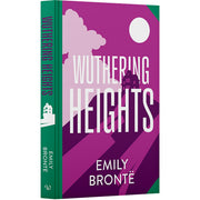 Open edition of Wuthering Heights novel by Emily Bronte, with sprayed edge design, published by Wilco International LLP.