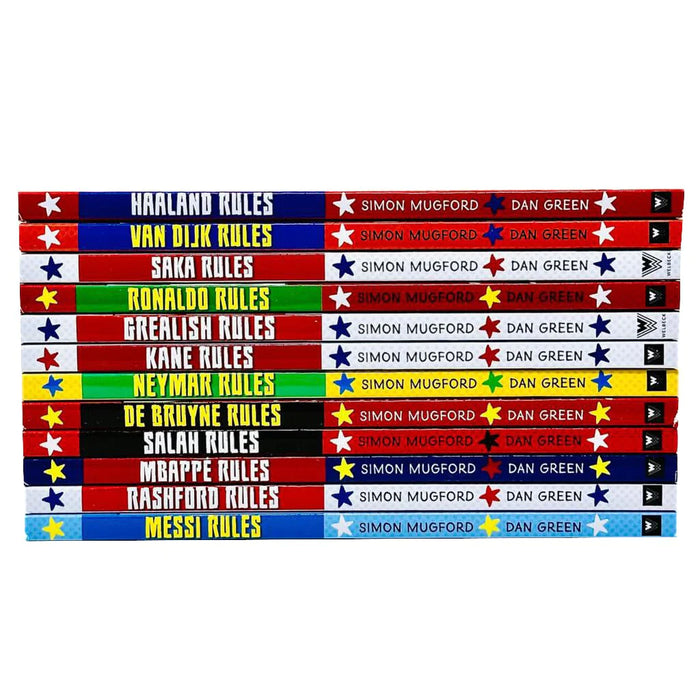 Football Superstars 12 Books Collection Rules Mega Pack Set By Simon Mugford & Dan Green - The Book Bundle