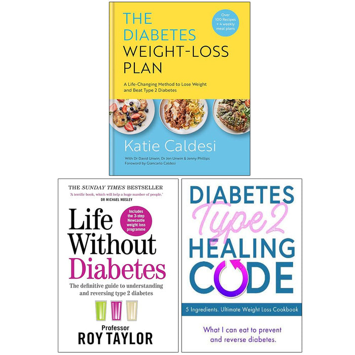 Diabetes Weight-Loss Plan,Diabetes Type 2 Healing Code, Life Without 3 Books Set - The Book Bundle