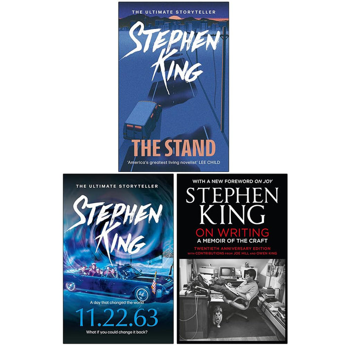 Stephen King Collection 3 Books Set The Stand, 11.22.63, On Writing - The Book Bundle