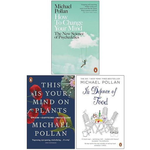 Michael Pollan Collection 3 Books Set (This Is Your Mind on Plants) - The Book Bundle